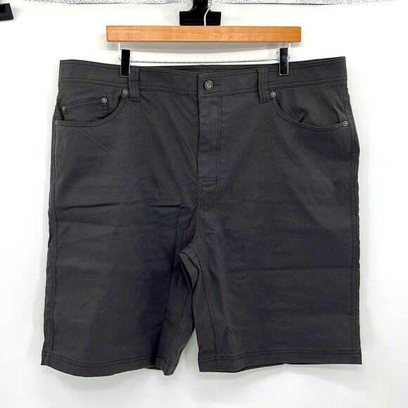 Prana Brion Short 11" Inseam Short - Charcoal - 42 - New with tags - Picture 1 of 8